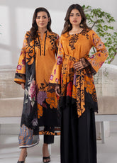 Sunshine Bloom By Alzohaib Printed Cotton Silk 3 Piece Unstitched Suit AZ25SSBW D-CSE-09